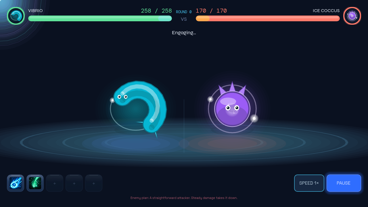 THAW battle screen